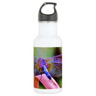 Bright Rainbow Pink Dragonfly 532 Ml Water Bottle