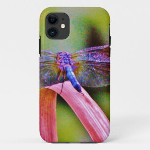 Bright Rainbow Pink Dragonfly Case-Mate iPhone Case
