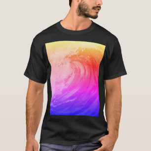 bright rainbow poster depicting a faint wave T-Shirt