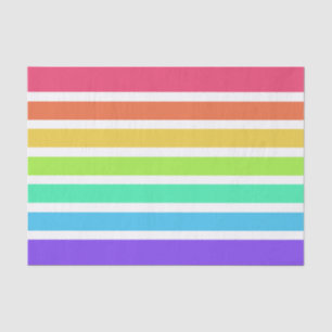 Bright rainbow stripes tissue paper