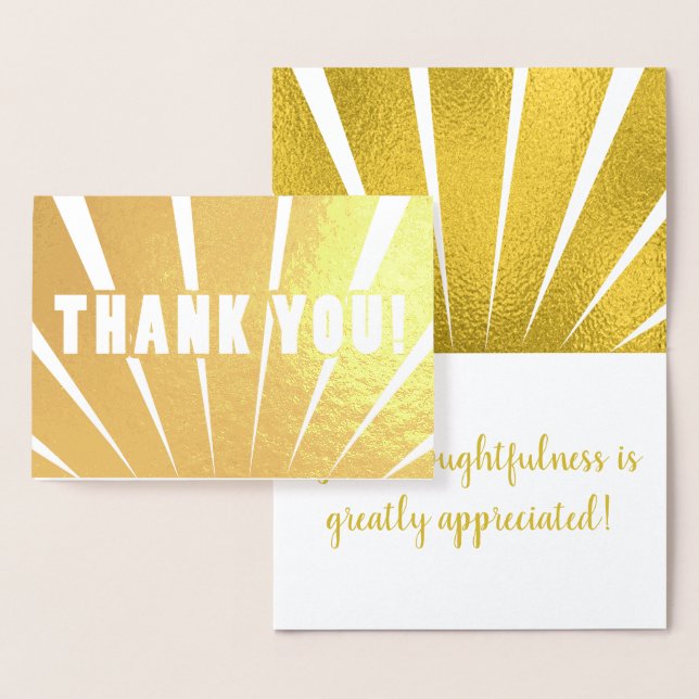 Bright Rays | Thank You! Foil Card (Display)