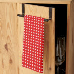 Bright Red and White Polka Dot Pattern   Tea Towel<br><div class="desc">Bright Red and White Polka Dot Pattern Kitchen Towel</div>