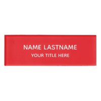 Bright Red Basic Simple Minimalist Modern Title