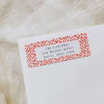 Bright Red Dashing Return Address Label<br><div class="desc">Add the finishing touch to your mailing with these Bright Red Dashing return address labels. Choose from six color options and pair with the full collection to make mailings this year a breeze!</div>