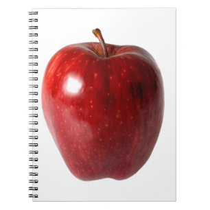 Bright Red Delicious Apple Notebook
