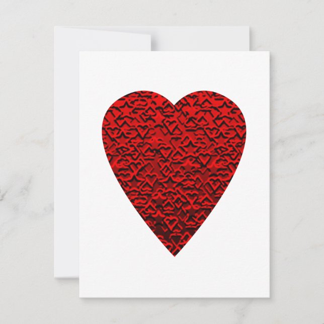 Bright Red Heart Picture. (Front)