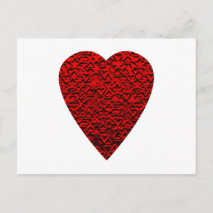 Bright Red Heart Picture. Postcard