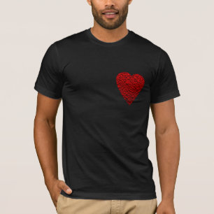 Bright Red Heart Picture. T-Shirt