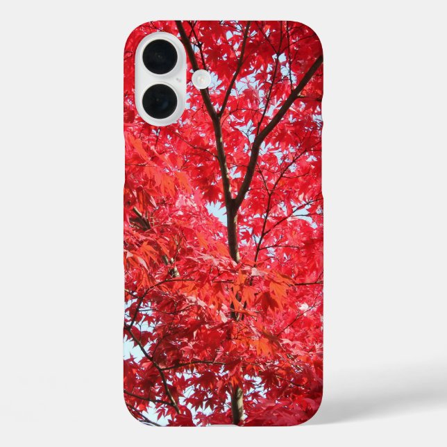 Bright Red Japanese Maple Tree Case-Mate iPhone Case (Back)