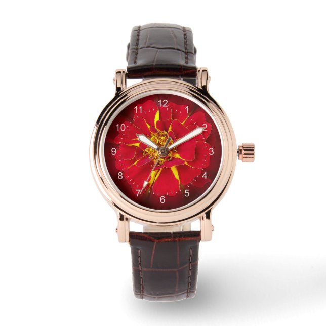 bright red marigold watch (Front)