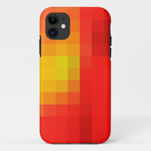 Bright Red Orange & Yellow Mosaic Abstract Pattern Case-Mate iPhone Case