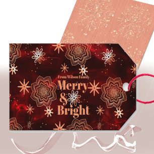 Bright Red Personalised Gift Tag