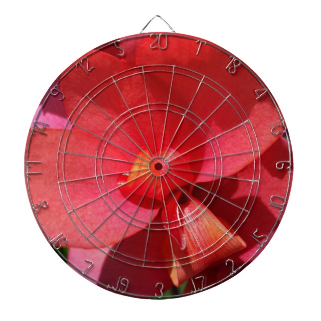 bright red petals dartboard (Front)
