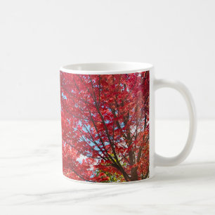 Bright Red Tree Leaves In Autumn Coffee Mug