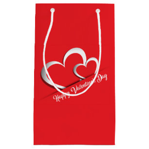 Bright Red Valentine's Day Gift Bag