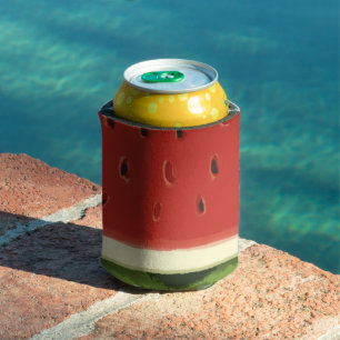 Bright Red Watercolor Watermelon Cooler