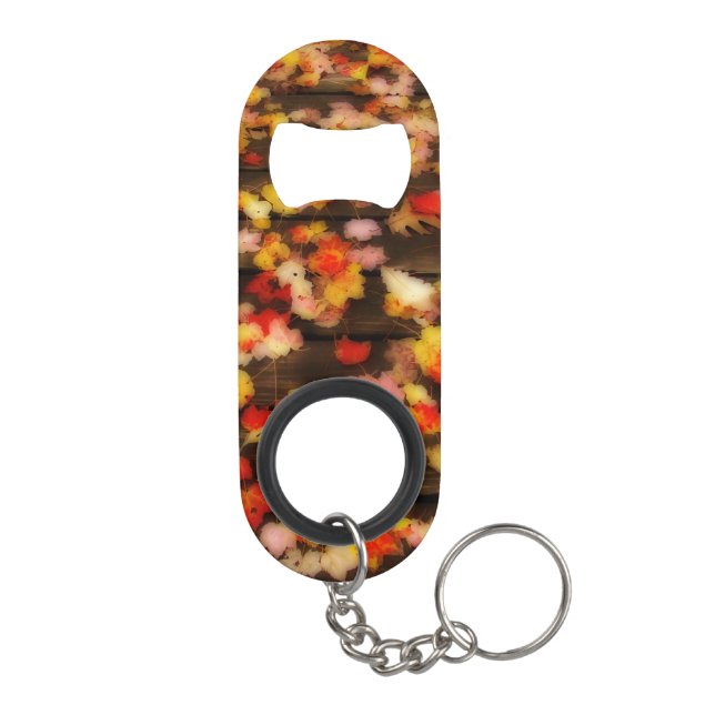 Bright Red Yellow Autumn Maple Leaves (Back)