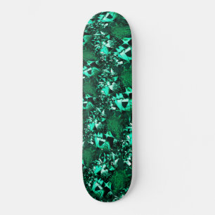 Bright, relief-like green tones skateboard