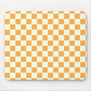 Bright Retro Chequerboard Design Mouse Pad