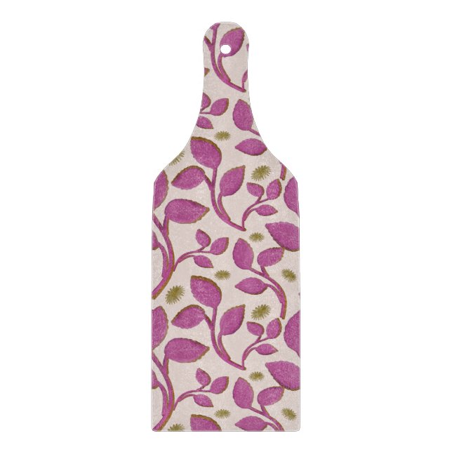 Bright Retro Floral Seamless Pattern  Wrapping Pap Cutting Board (Front)