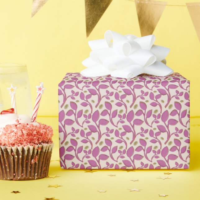 Bright Retro Floral Seamless Pattern  Wrapping Pap Paper (Birthday Party)