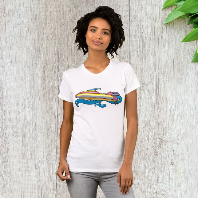Bright Retro Jet Ski T-Shirt (Creator Uploaded)