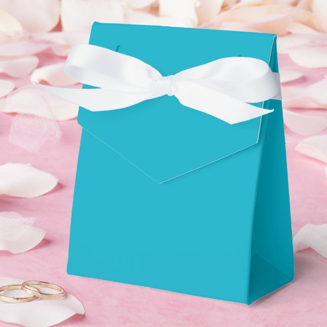 Bright Rich Sky Blue Favour Boxes (Wedding)