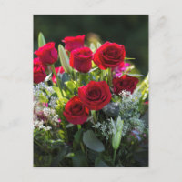 Bright Romantic Red Rose Bouquet