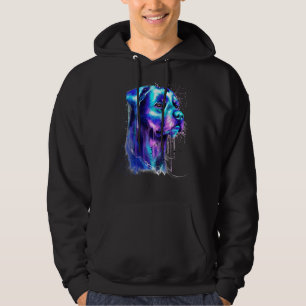 Bright Rottweiler Dog Watercolor Painting 15 Hoodie