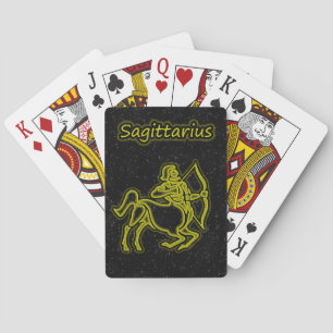 Bright Sagittarius Playing Cards
