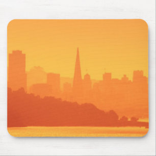 Bright San Francisco sunset. Mouse Pad