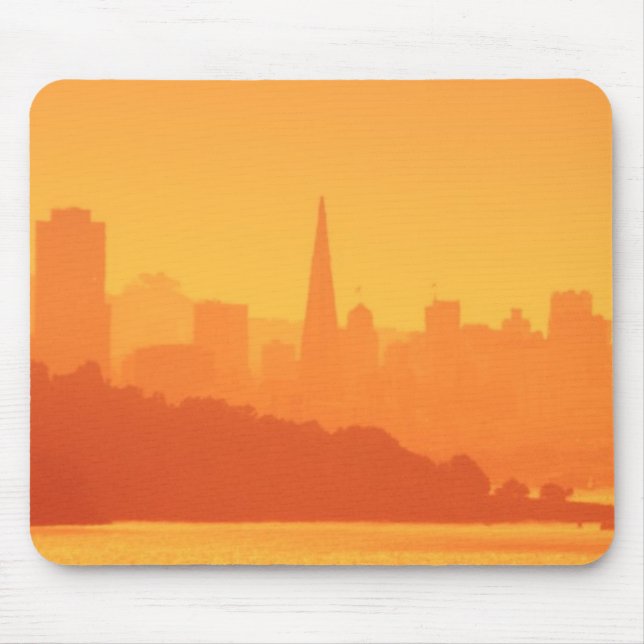 Bright San Francisco sunset. Mouse Pad (Front)