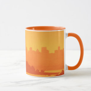 Bright San Francisco sunset. Mug