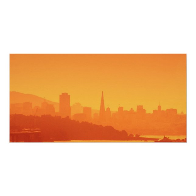 Bright San Francisco sunset. Poster (Front)