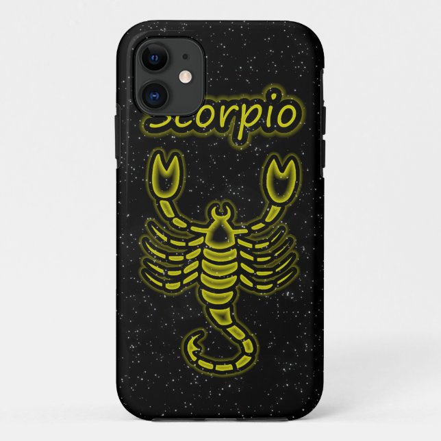 Bright Scorpio Case-Mate iPhone Case (Back)