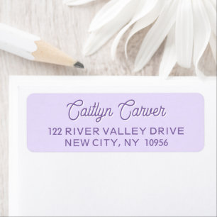 Bright Script Purple Trendy Personalised