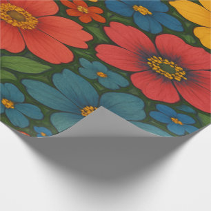 Bright Seamless Wildflower Pattern  Wrapping Paper