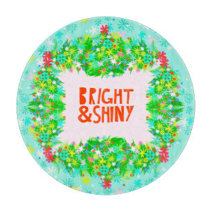 Bright & Shiny Wreath Cutting Board