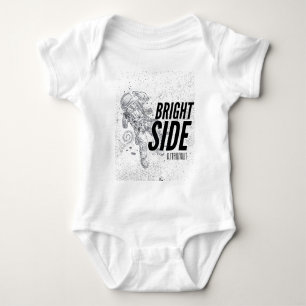 BRIGHT SIDE ASTRONAUT  BABY BODYSUIT