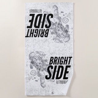 BRIGHT SIDE ASTRONAUT BEACH TOWEL
