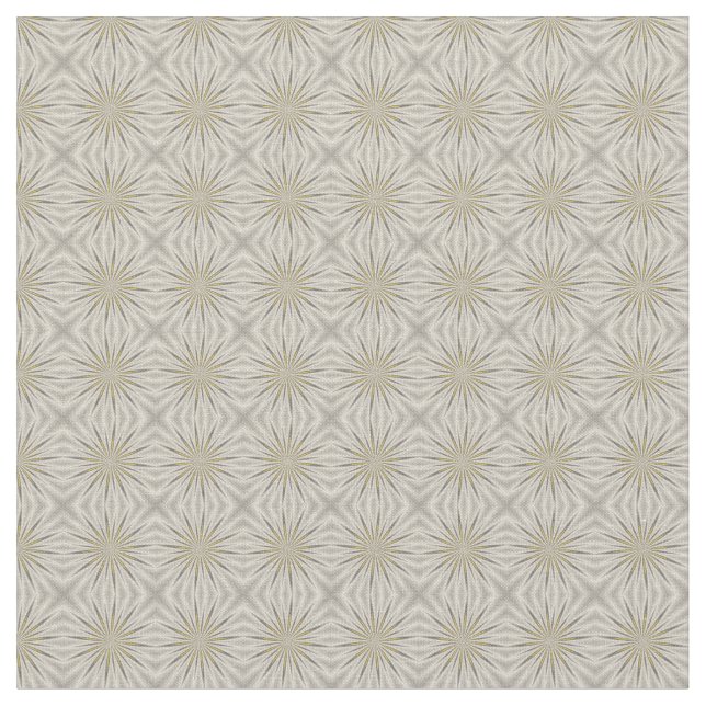 Bright Silver Christmas Stars - fabric (Close Up)