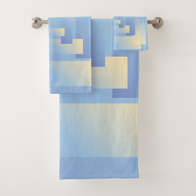 bright sky colours bath towel set (Insitu)