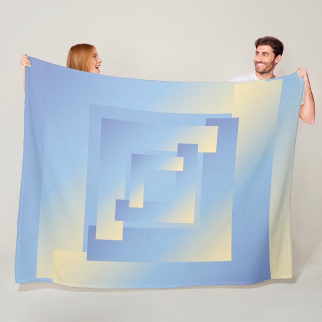 bright sky colours fleece blanket (In Situ)