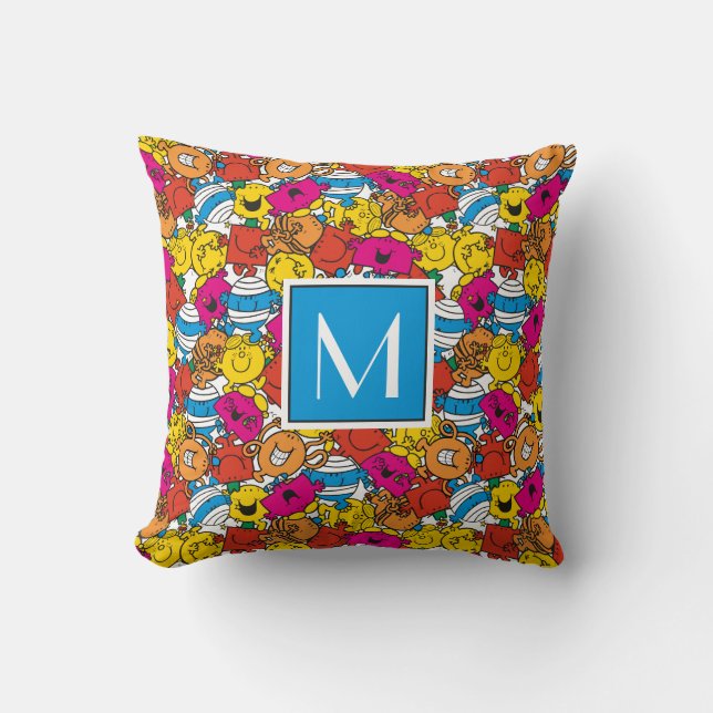 Bright Smiling Faces | Monogram Cushion (Front)