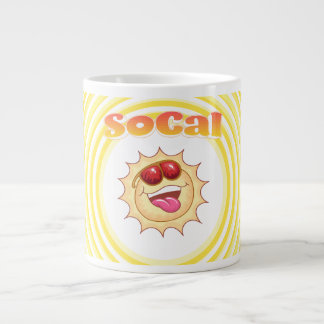 Bright Smiling SoCal Sun Large Coffee Mug