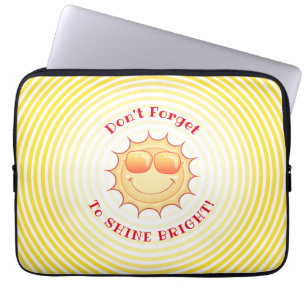 Bright Smiling Sun Laptop Sleeve