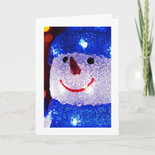 Bright Snowman Holiday Card