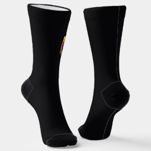 Bright Socks Dark Carbon With Logo