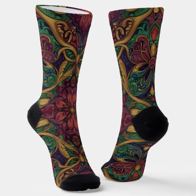 Bright Socks Elaborate Seamless Patterns 0039326 (Angled)