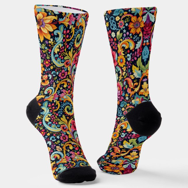 Bright Socks Elaborate Seamless Patterns 0039341 (Angled)